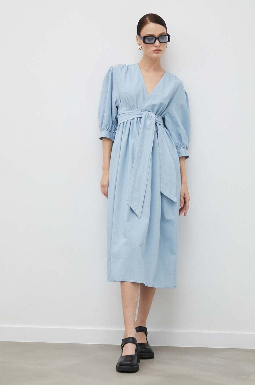 2NDDAY rochie din bumbac midi, oversize