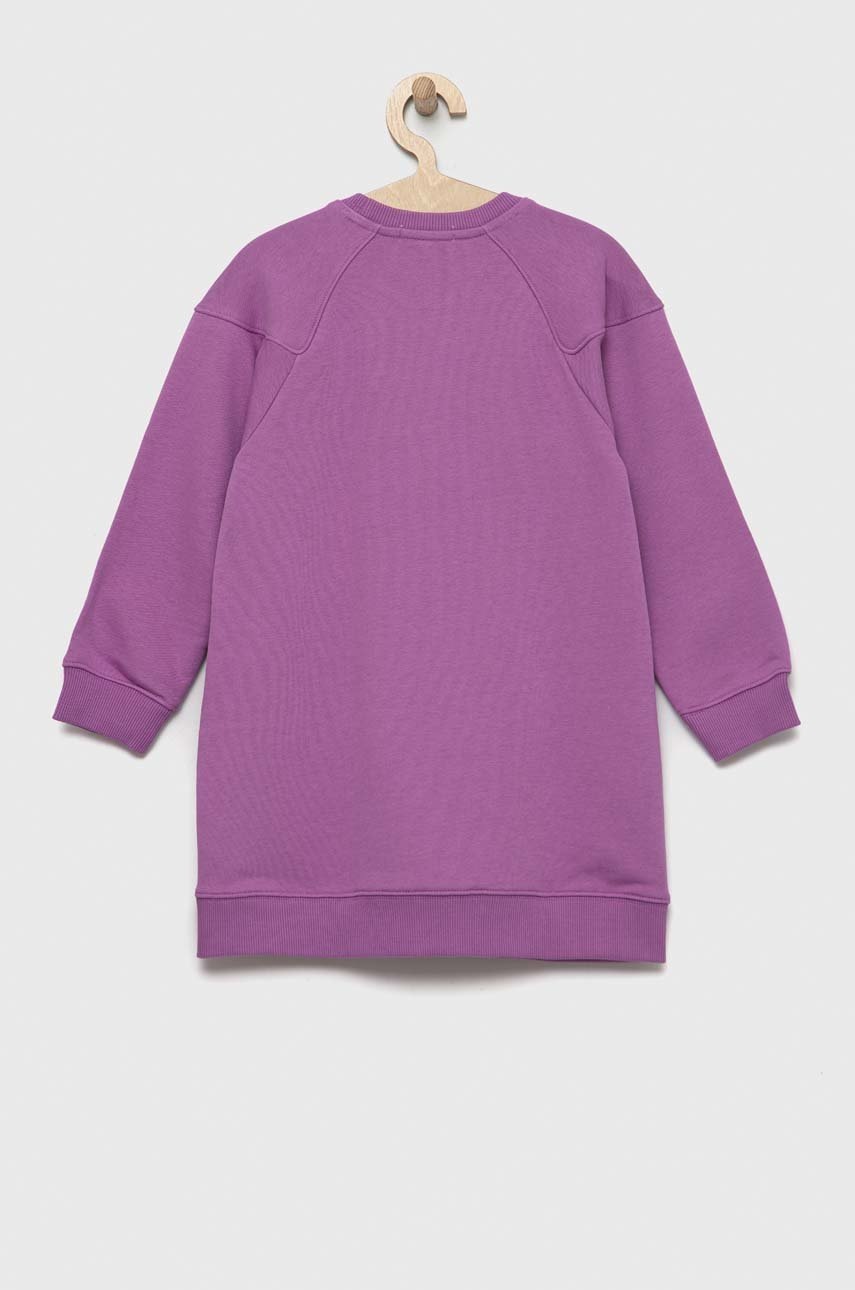 Детское платье Calvin Klein Jeans цвет фиолетовый mini прямое