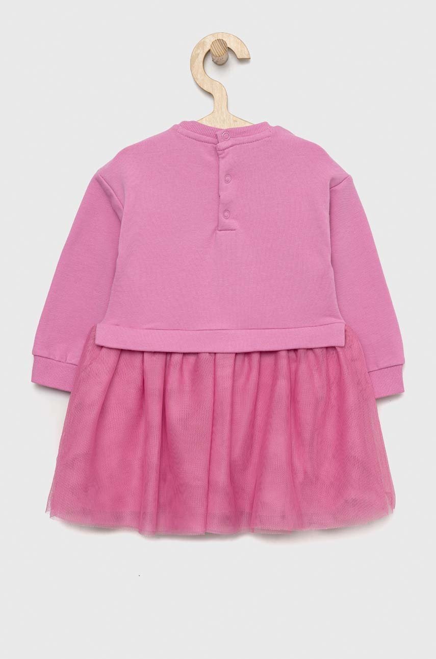 

Сукня для немовлят Guess колір фіолетовий mini розкльошена