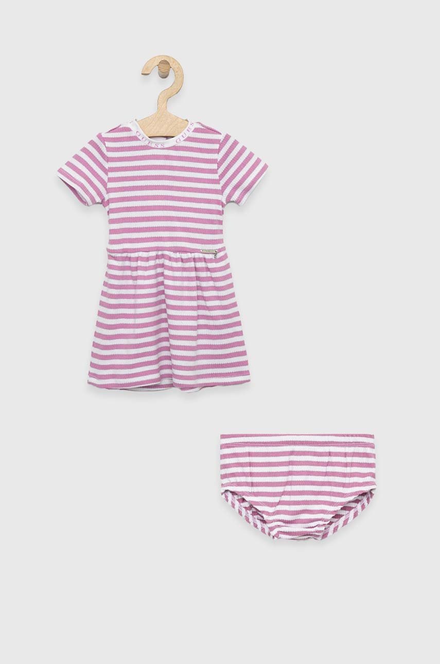 

Платье для младенцев Guess цвет розовый mini расклешённое