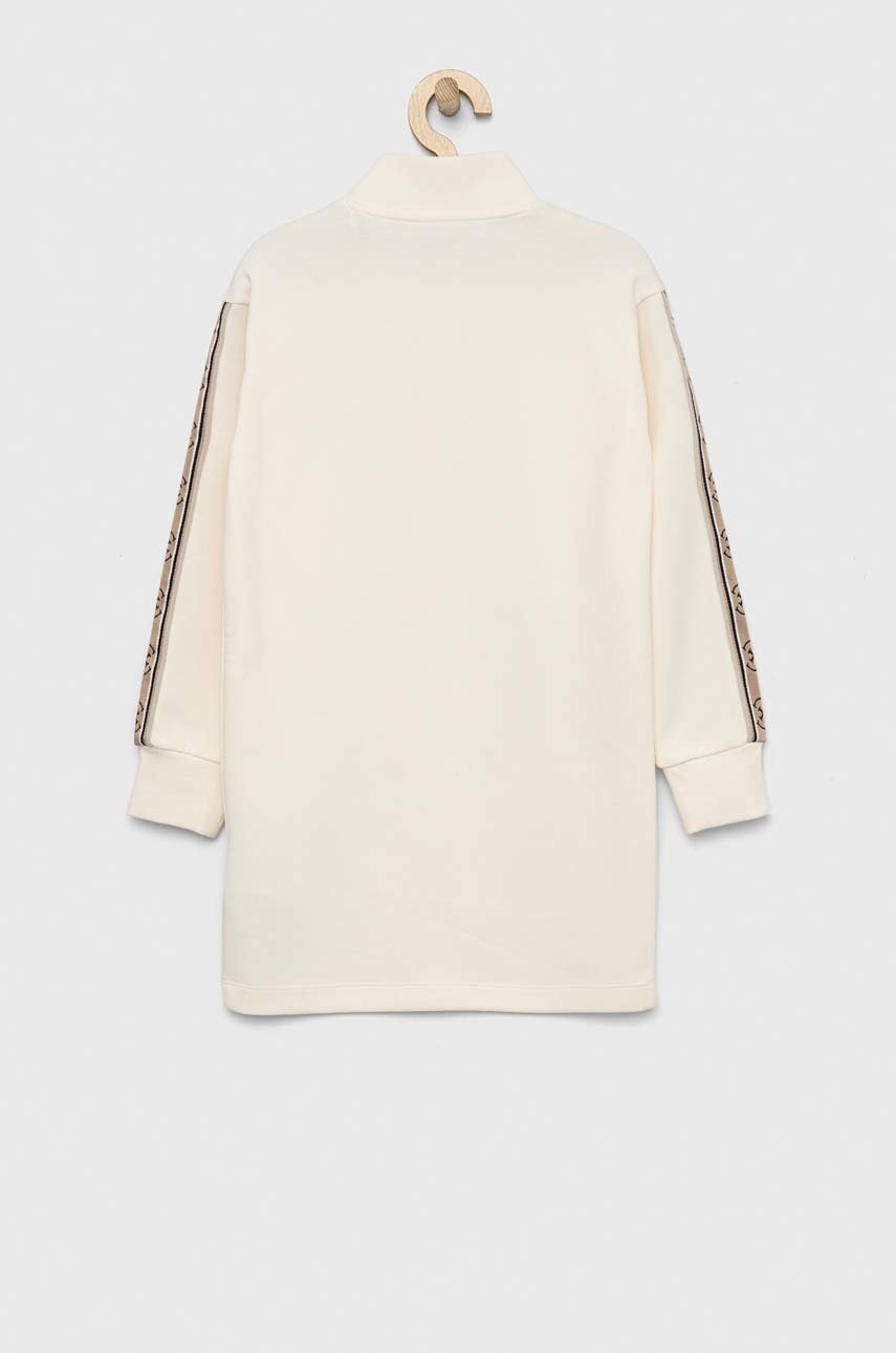 

Дитяча сукня Guess колір бежевий midi пряма