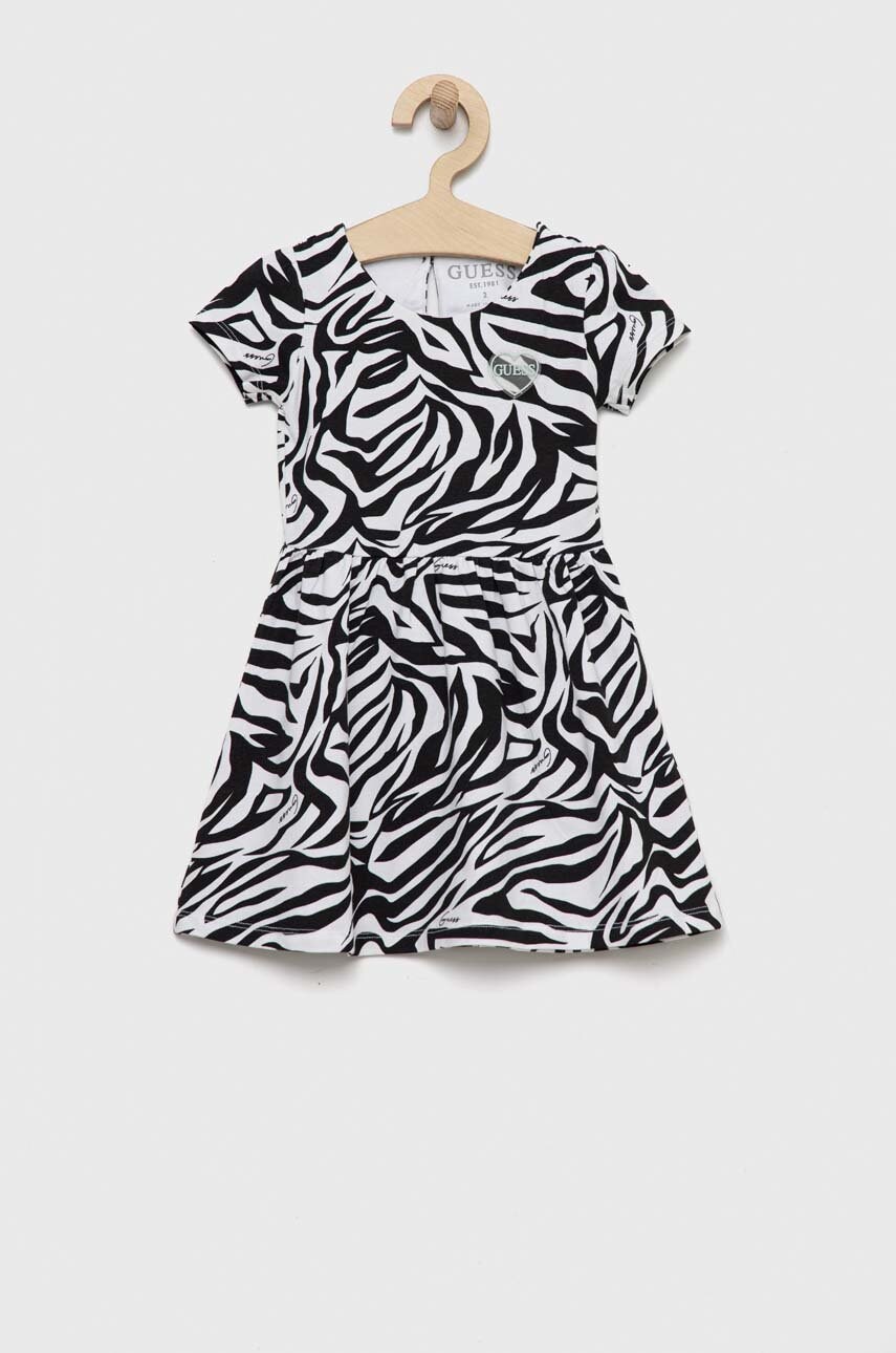 

Дитяча сукня Guess колір чорний mini розкльошена