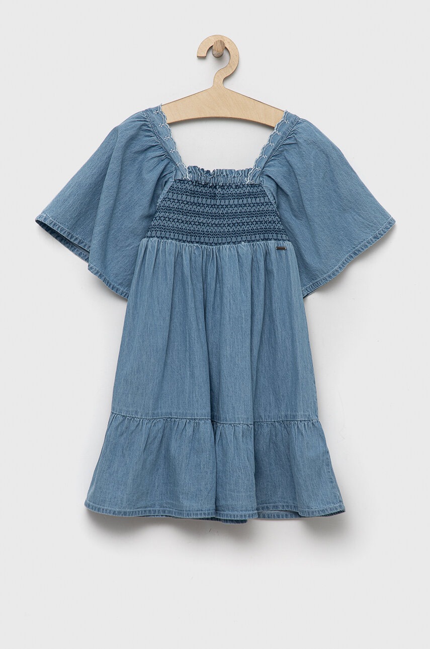 Levně Dětské riflové šaty Pepe Jeans Bay mini