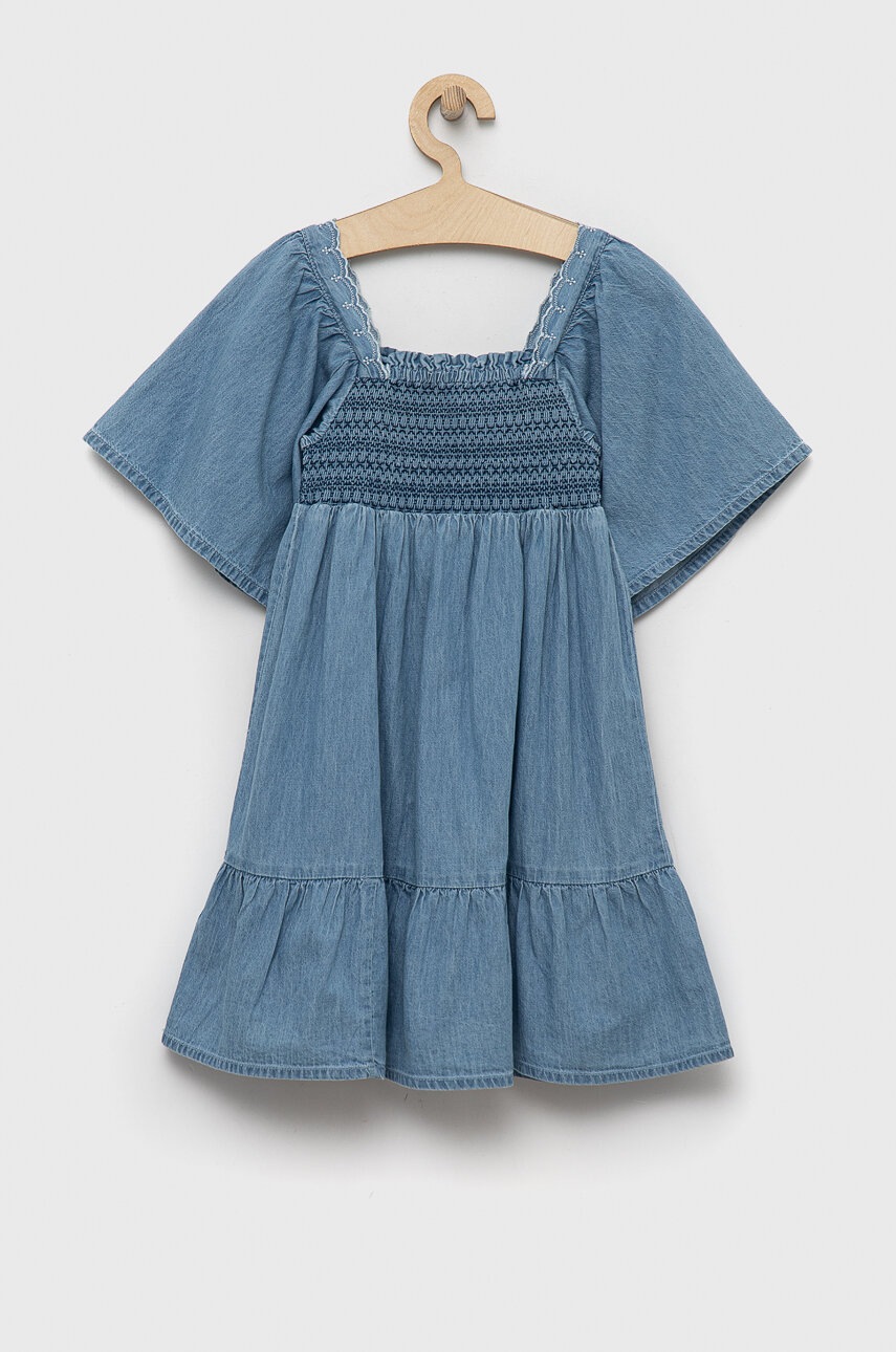 Детское джинсовое платье Pepe Jeans Bay mini расклешённое