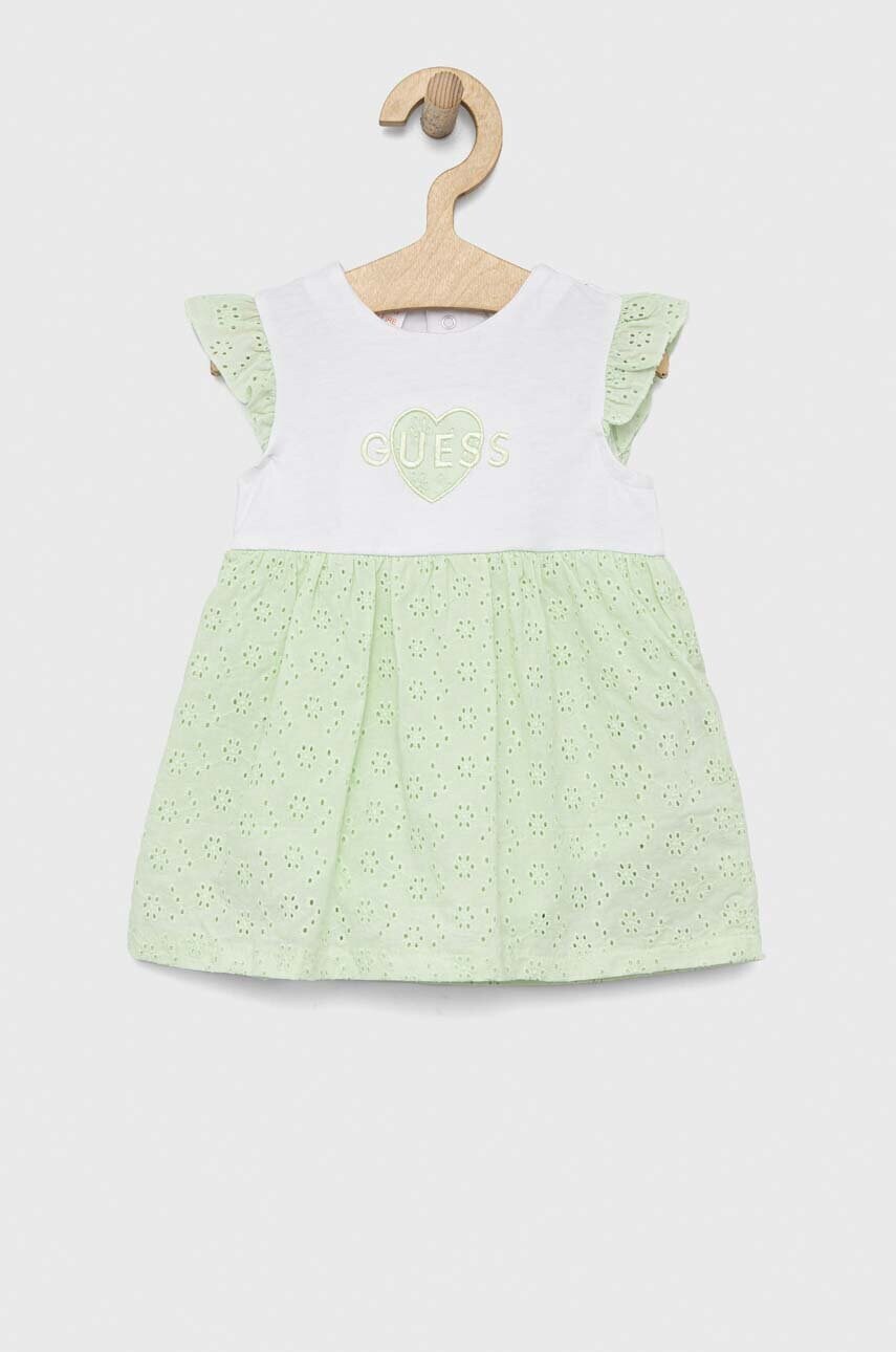 

Сукня для немовлят Guess колір бірюзовий mini розкльошена