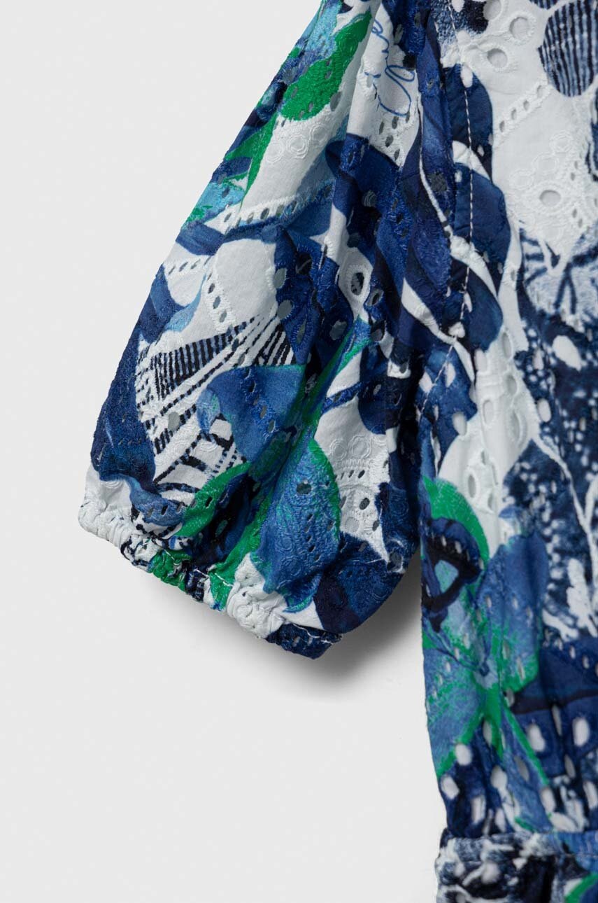 Дитяча бавовняна сукня Guess mini розкльошена