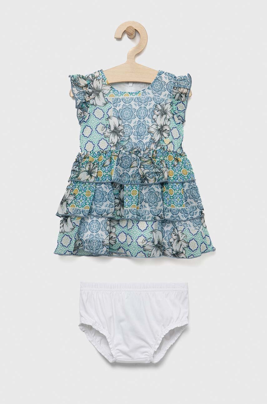 

Платье для младенцев Guess цвет зелёный mini расклешённое