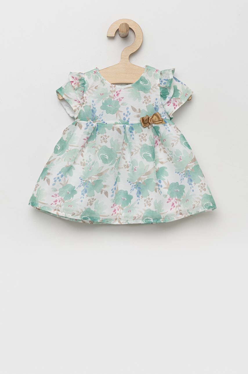 Сукня для немовлят Mayoral Newborn колір бірюзовий mini розкльошена