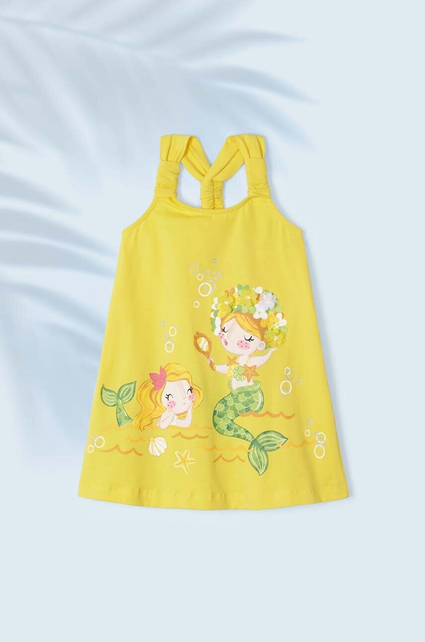 

Дитяча сукня Mayoral колір жовтий mini розкльошена
