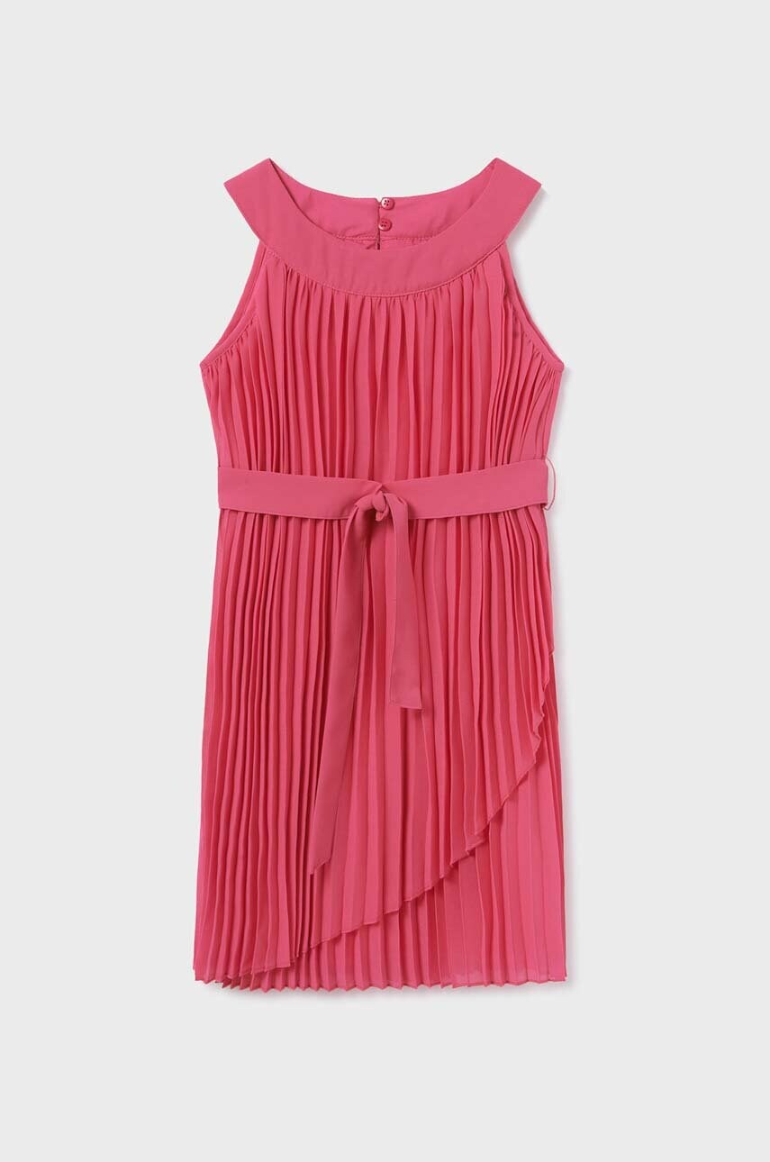 Mayoral rochie culoarea roz, midi, evazati
