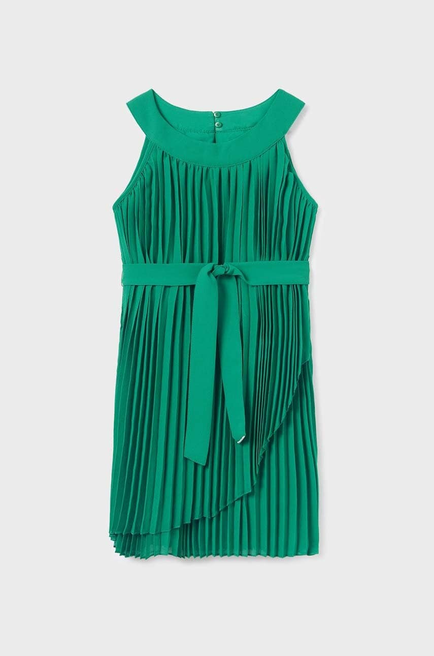 Mayoral rochie culoarea verde, midi, evazati