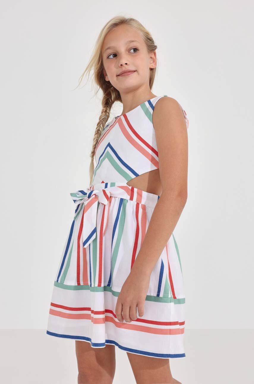 Dívčí šaty Mayoral mini - vícebarevná -  100 % Bavlna