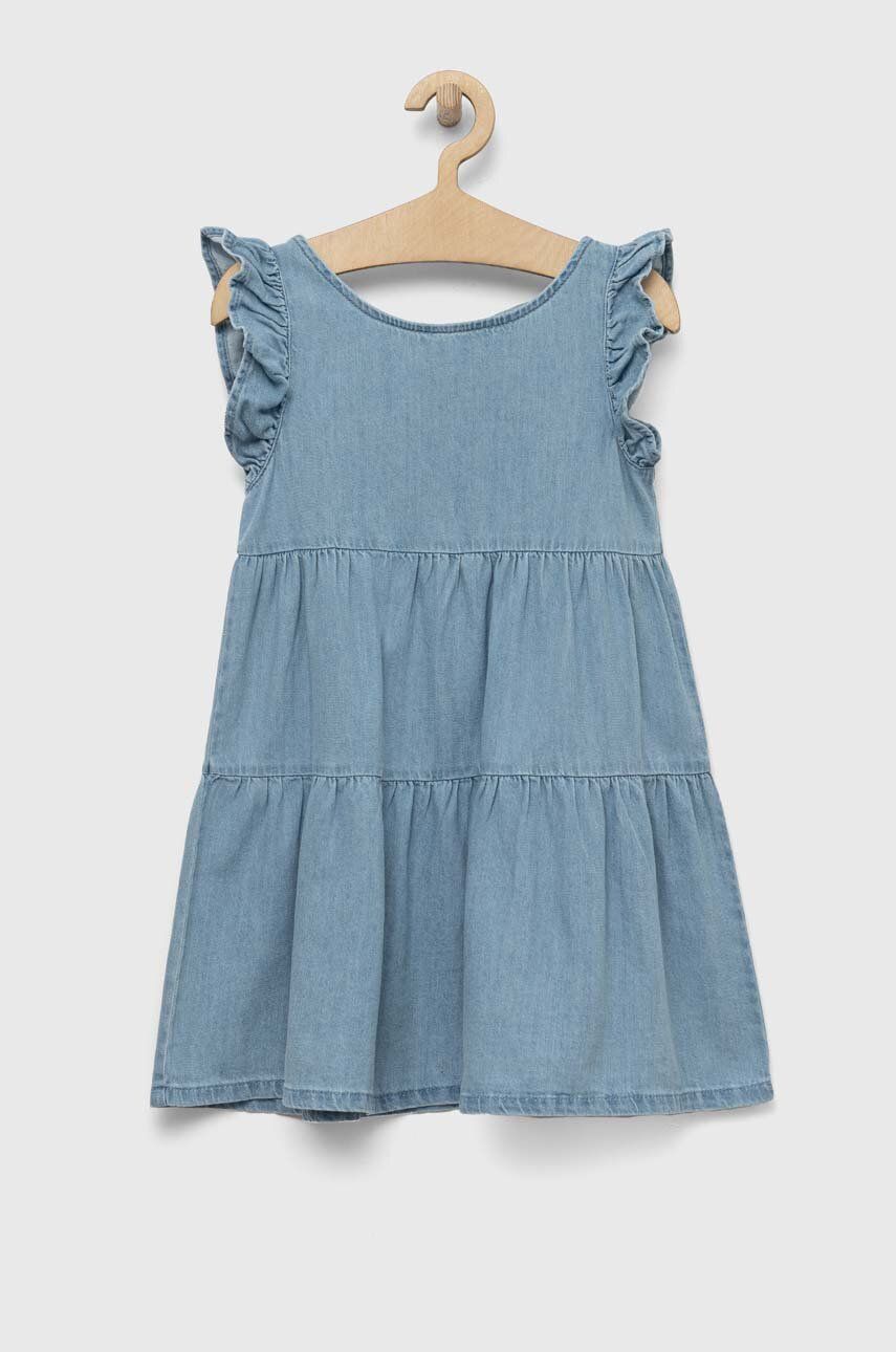 United Colors of Benetton rochie din denim pentru copii mini, evazati