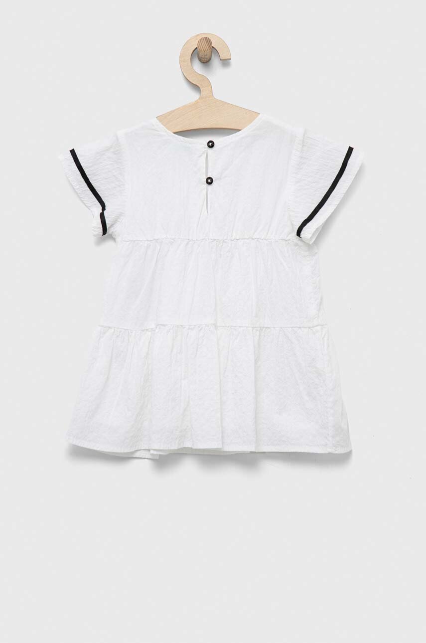 Детское платье United Colors of Benetton цвет белый mini расклешённое