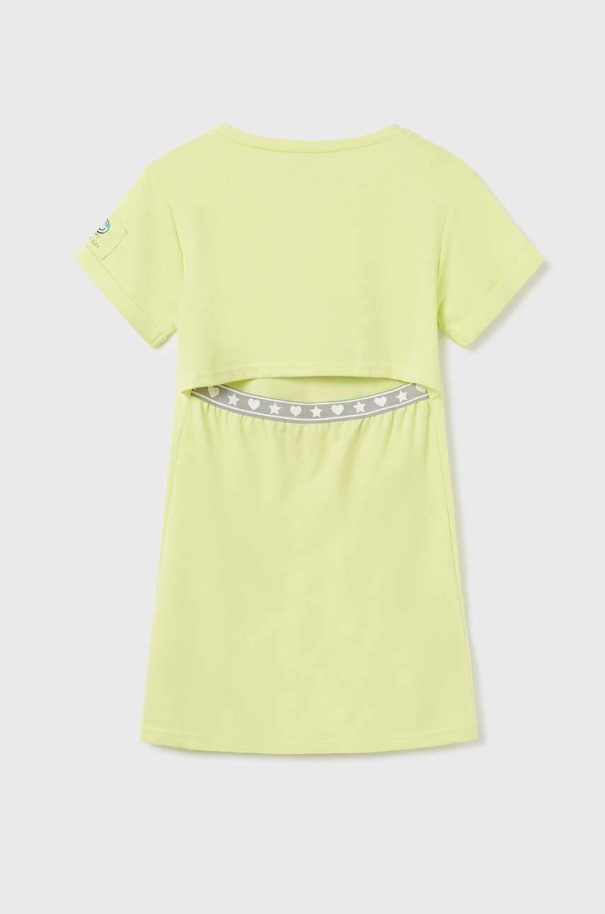 Детское платье Mayoral цвет жёлтый mini прямое Детское платье Mayoral цвет жёлтый mini прямое
