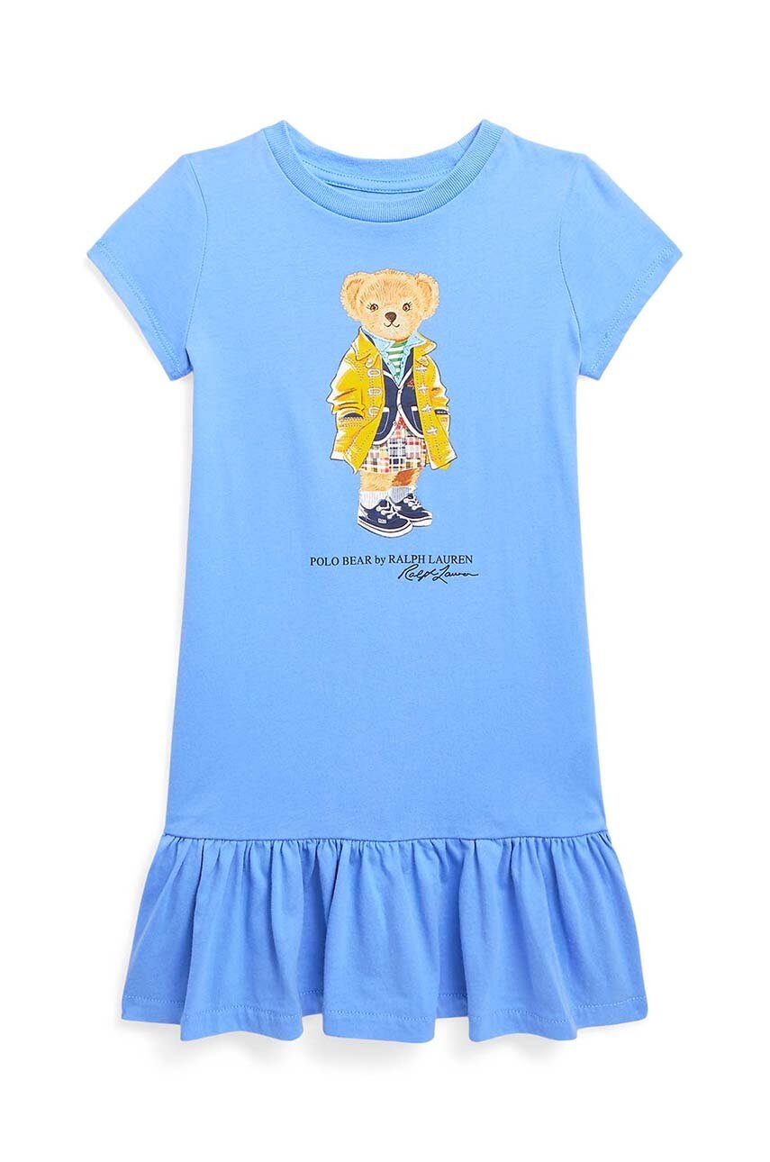 

Дитяча бавовняна сукня Polo Ralph Lauren mini пряма