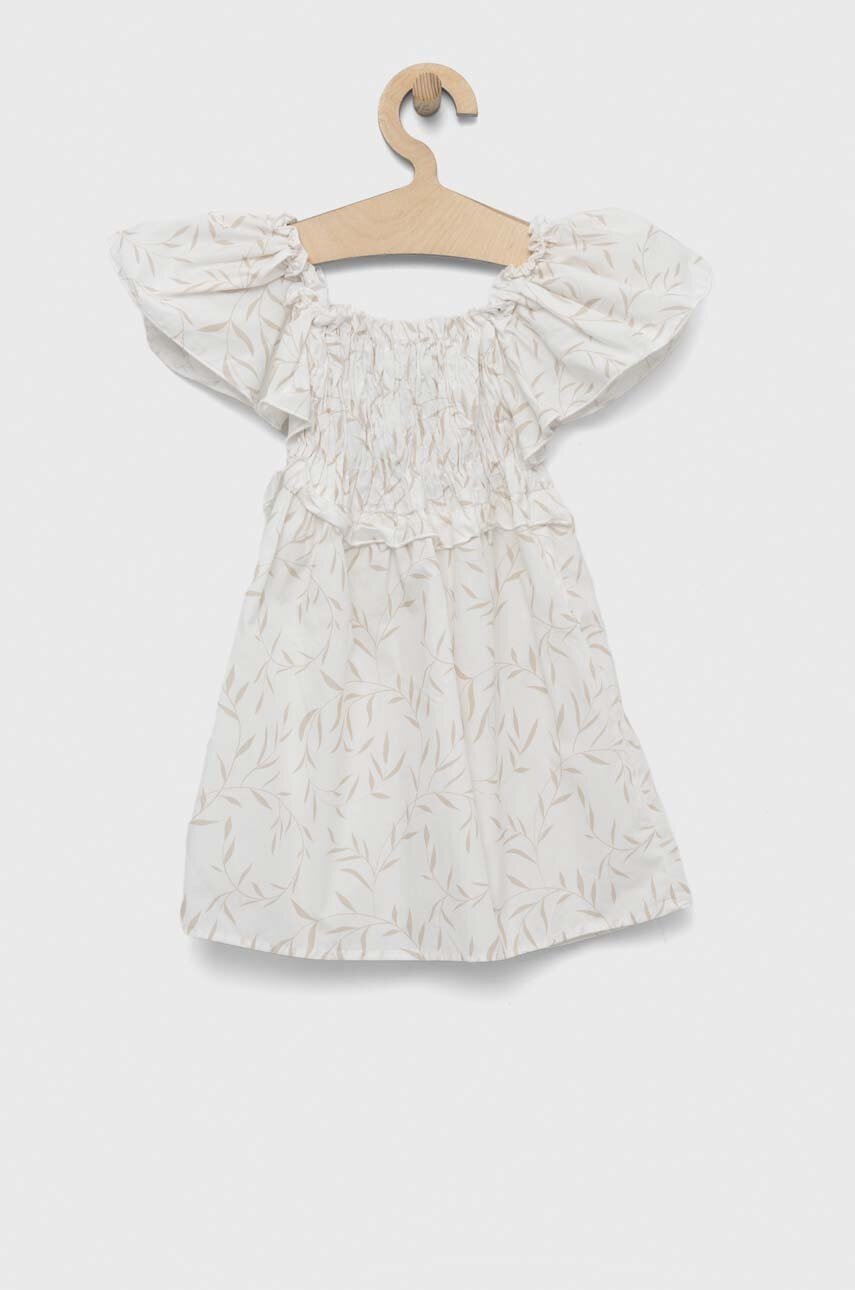Хлопковое детское платье Birba&Trybeyond цвет белый mini расклешённое Хлопковое детское платье Birba&Trybeyond цвет белый mini расклешённое