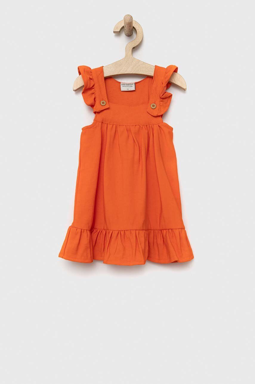 Birba&Trybeyond rochie bebe culoarea portocaliu, mini, drept