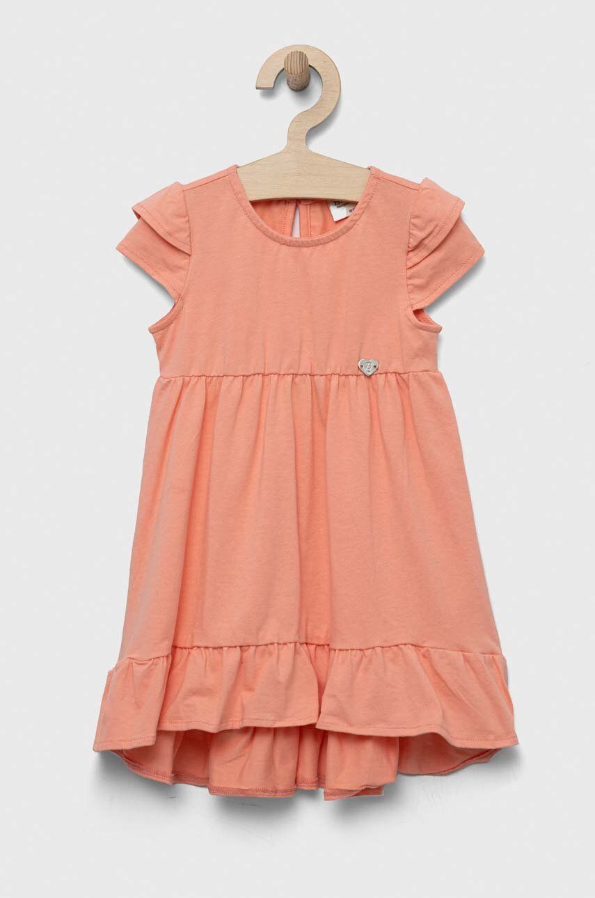 Birba&Trybeyond rochie bebe culoarea portocaliu, mini, evazati