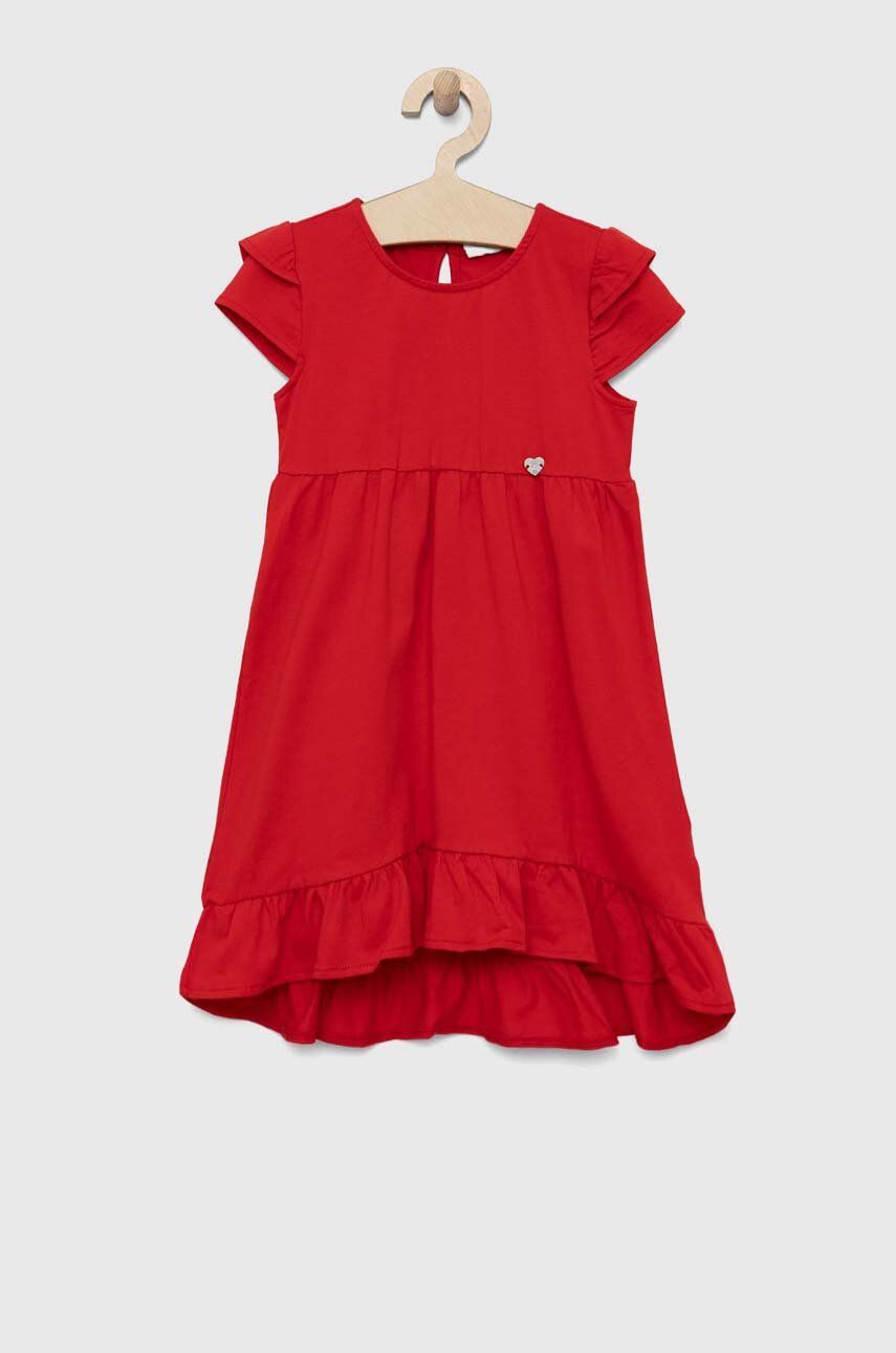 Birba&Trybeyond rochie fete culoarea rosu, mini, evazati