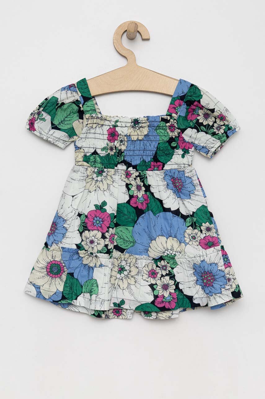 Дитяча бавовняна сукня GAP mini розкльошена Дитяча бавовняна сукня GAP mini розкльошена