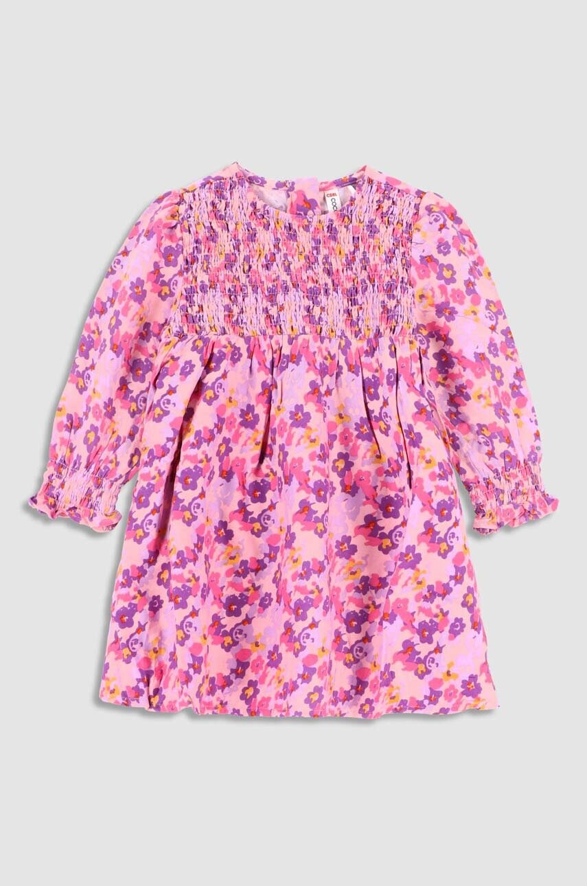 Coccodrillo rochie fete culoarea violet, mini, evazati