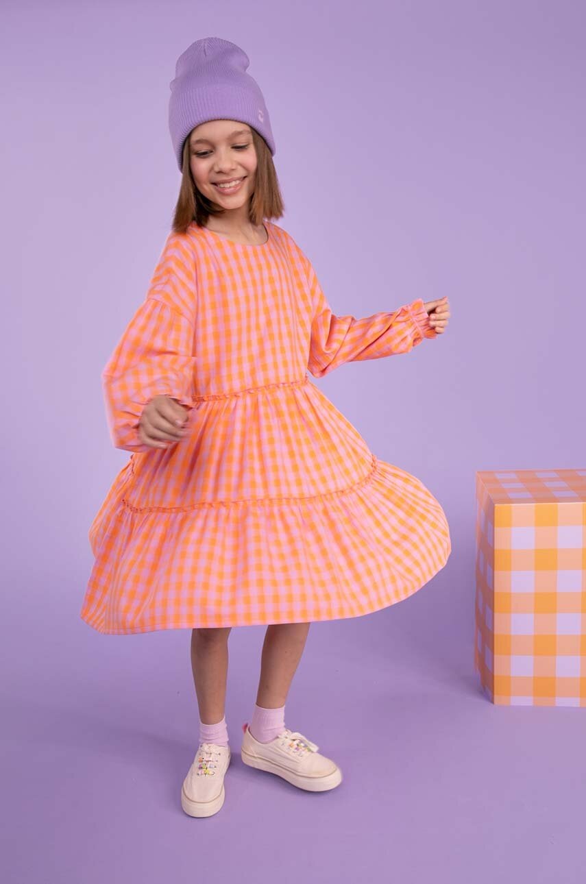 

Хлопковое детское платье Coccodrillo mini расклешённая