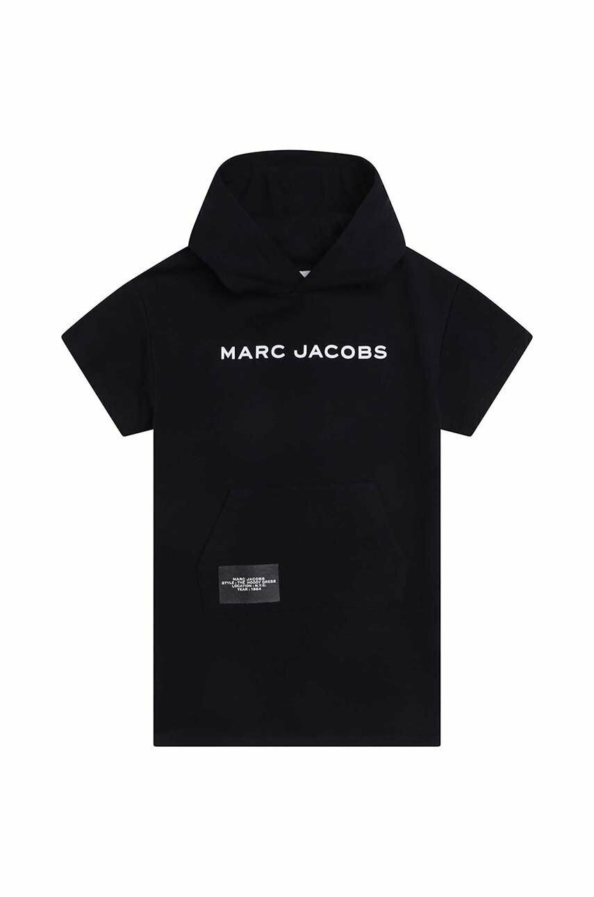Levně Dětské bavlněné šaty Marc Jacobs tmavomodrá barva, mini