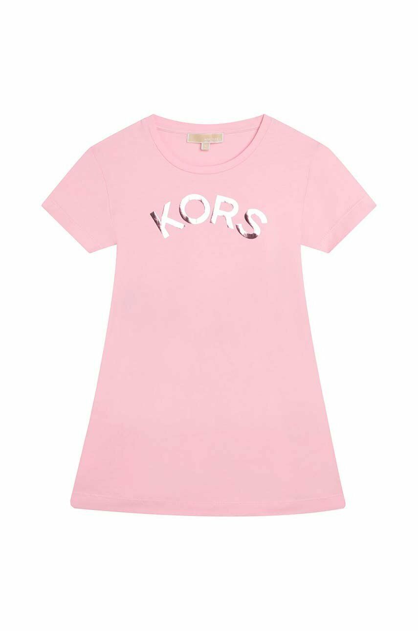 Levně Dívčí šaty Michael Kors růžová barva, mini