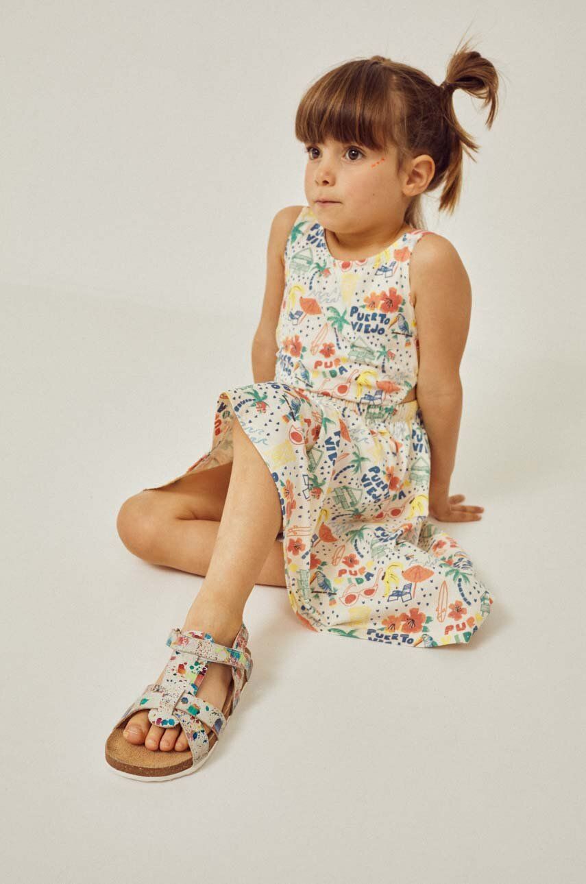 Хлопковое детское платье zippy mini расклешённое