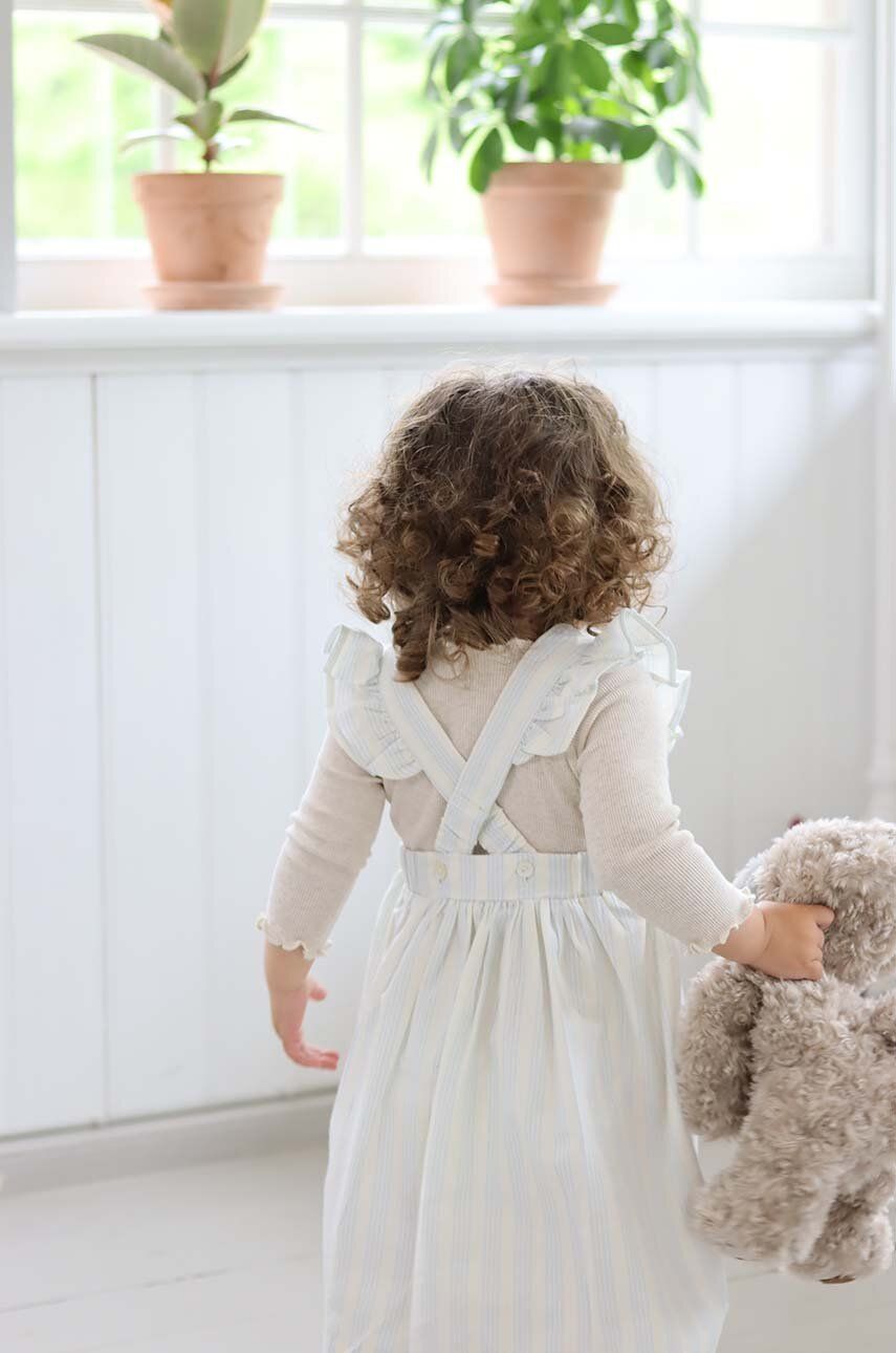 Dětské bavlněné šaty That′s mine 9028 šedá barva, mini, CHANA - šedá -  100 % Organická bavlna