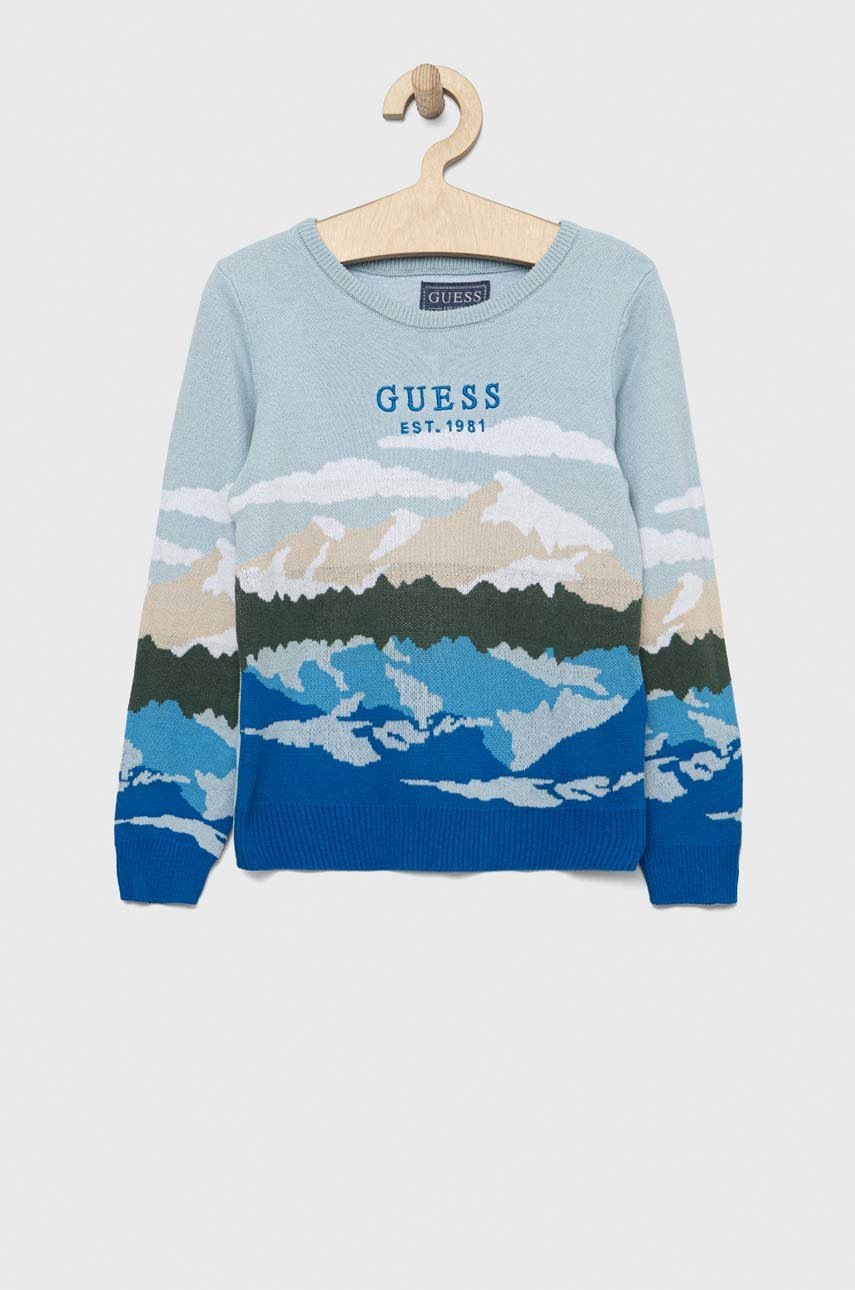 

Детский хлопковый свитер Guess лёгкий