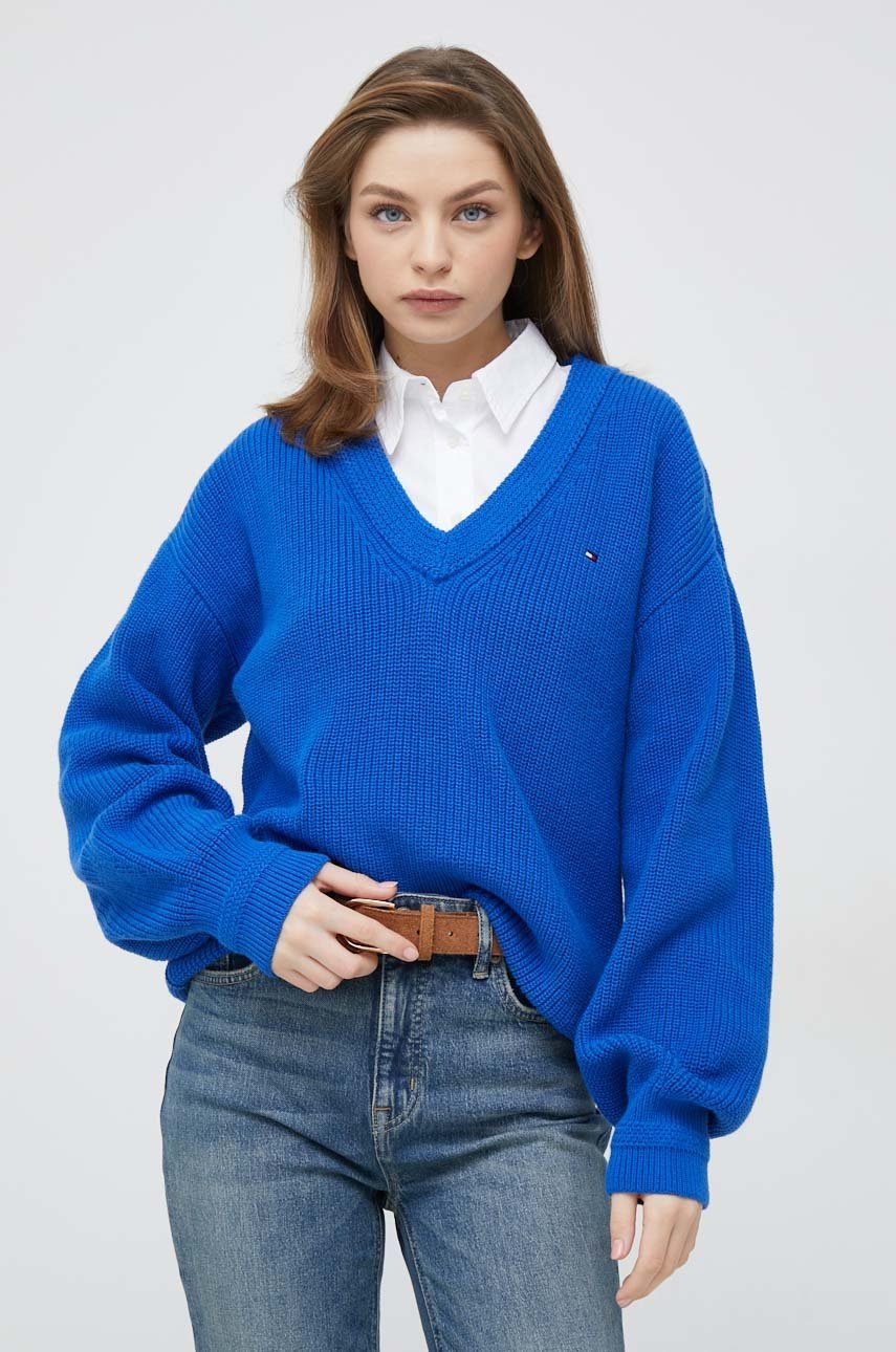 

Бавовняний светр Tommy Hilfiger жіночий
