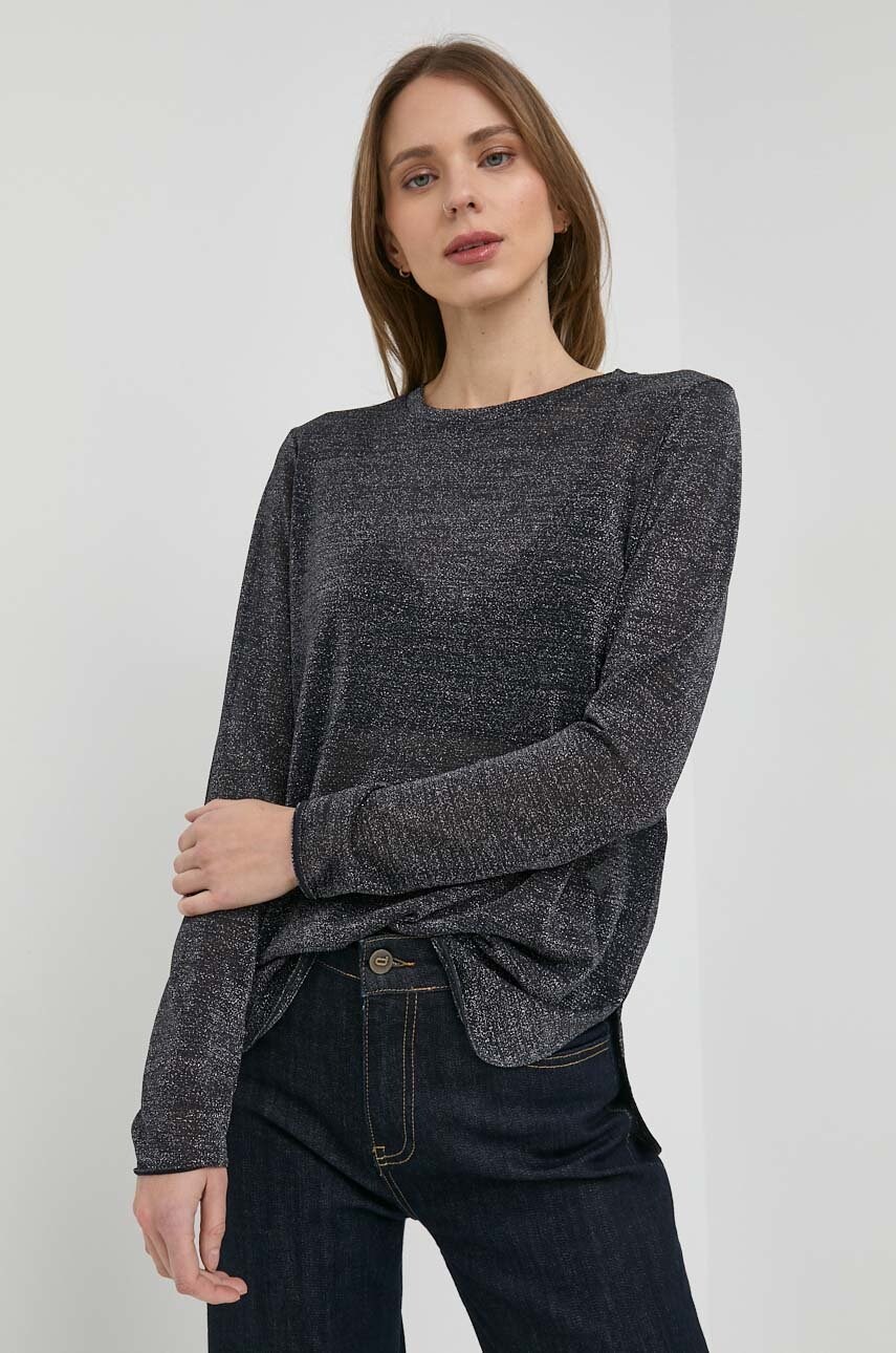 Max mara leisure longsleeve femei, culoarea albastru marin