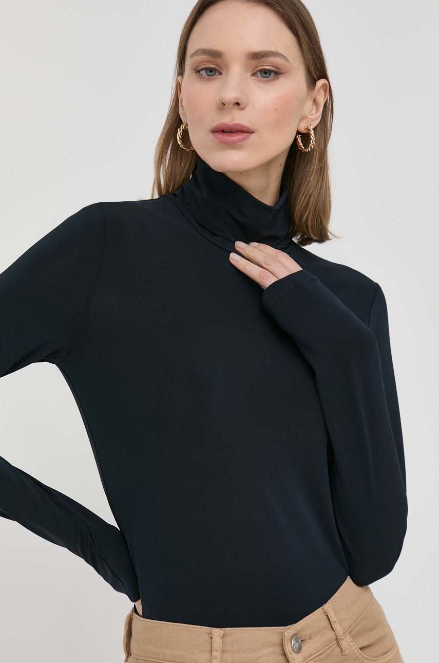 

Лонгслив Max Mara Leisure женский цвет синий с гольфом