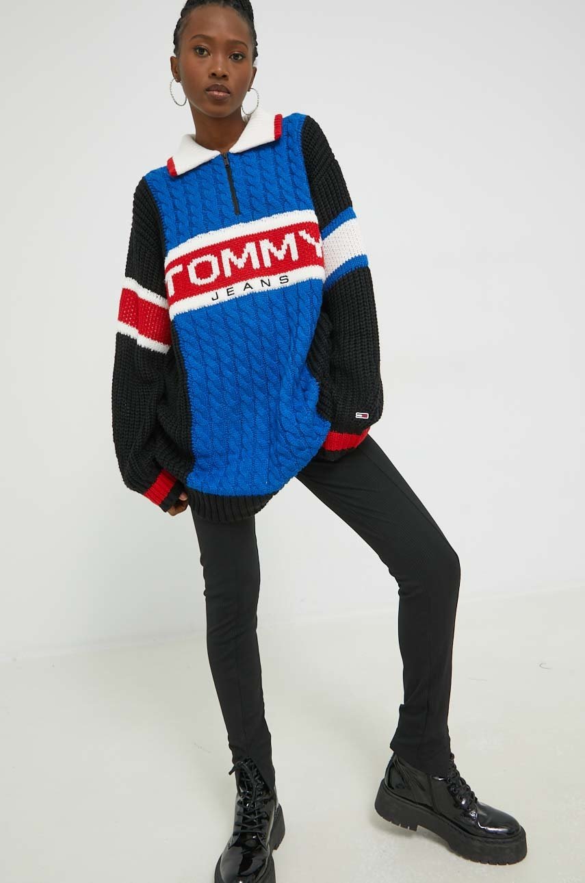 

Светр Tommy Jeans жіночий колір чорний