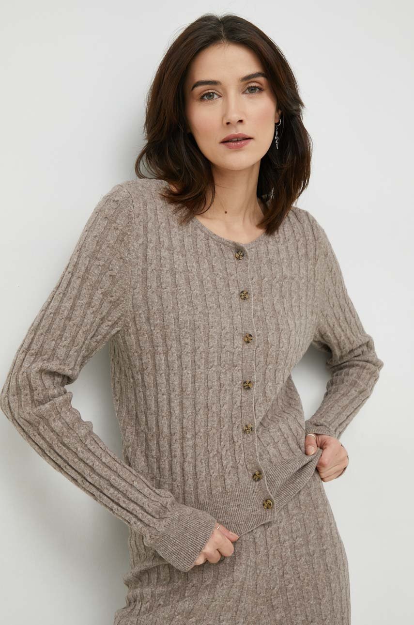 Gap Cardigan Femei, Culoarea Maro, Light