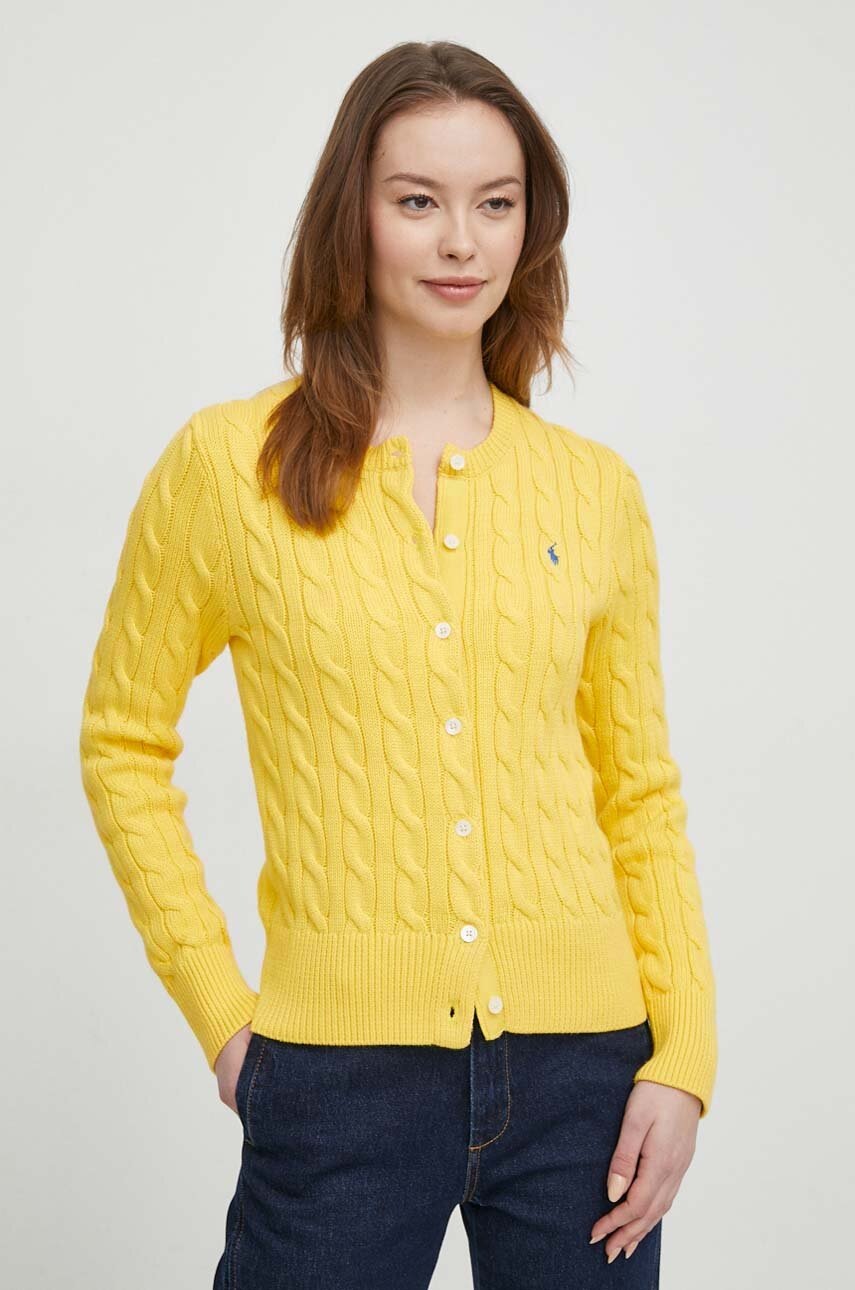

Памучна жилетка Polo Ralph Lauren в жълто 211891643, Жълт