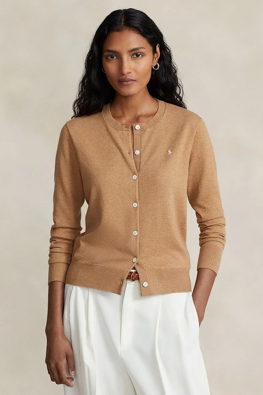 

Жилетка Polo Ralph Lauren в бежово от лека материя 211891672, Бежов