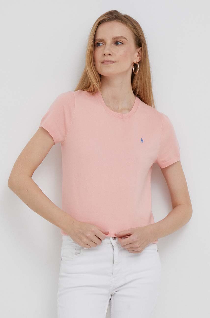 Levně Tričko Polo Ralph Lauren růžová barva, 211891673