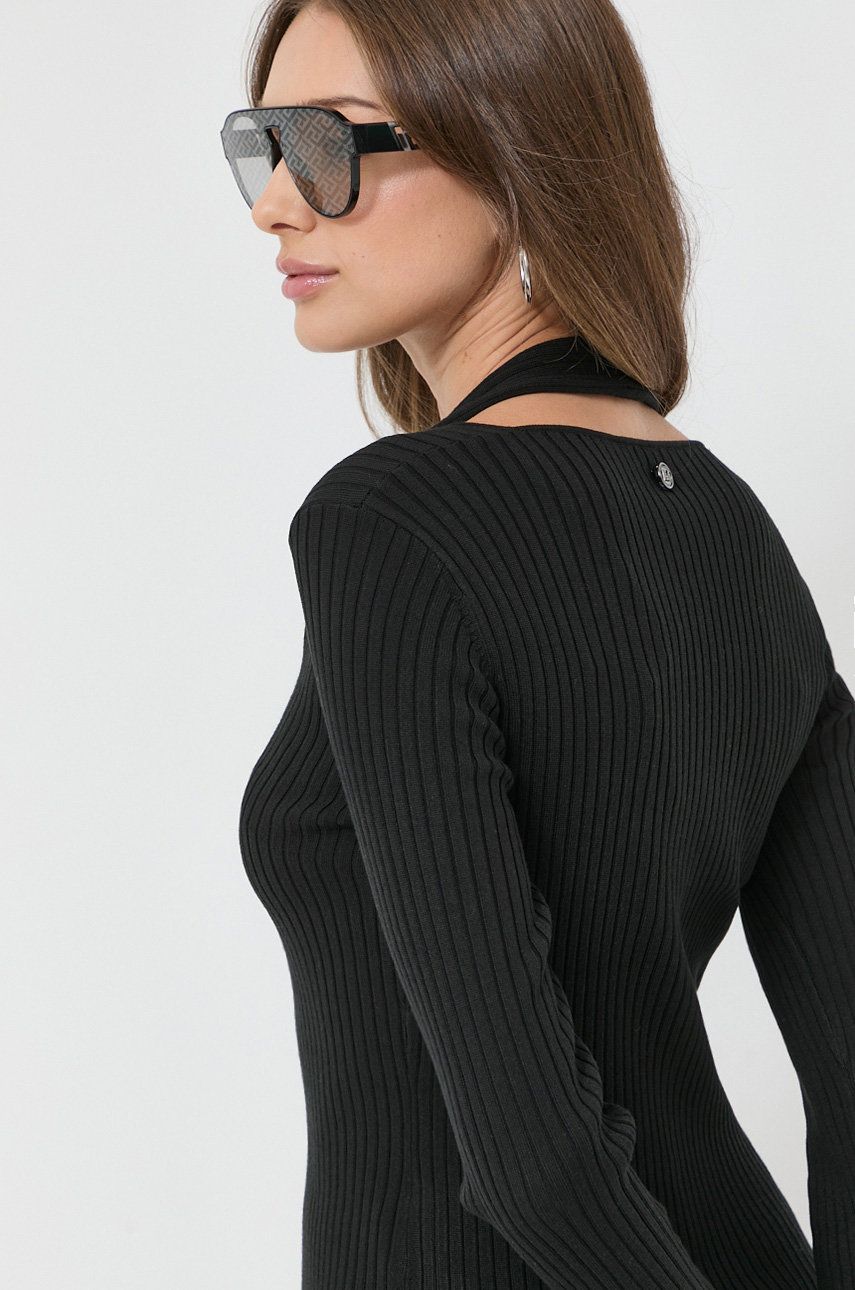 Miss Sixty sweter z domieszką wełny damska kolor czarny