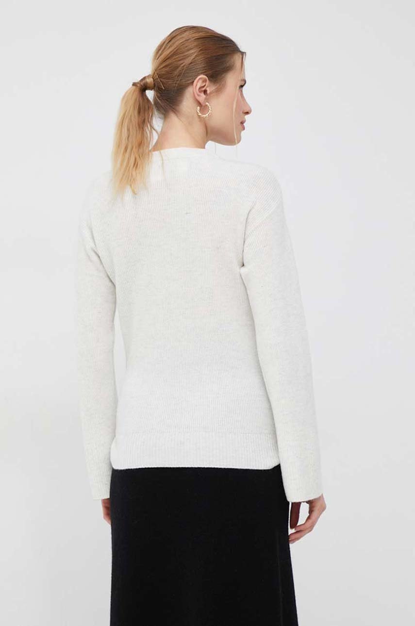 Dkny gyapjú pulóver könnyű, női, bézs termék 2. képe
