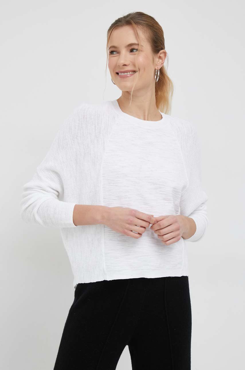 Dkny pulover din amestec de in femei, culoarea alb, light Pret Mic Alb imagine noua gjx.ro