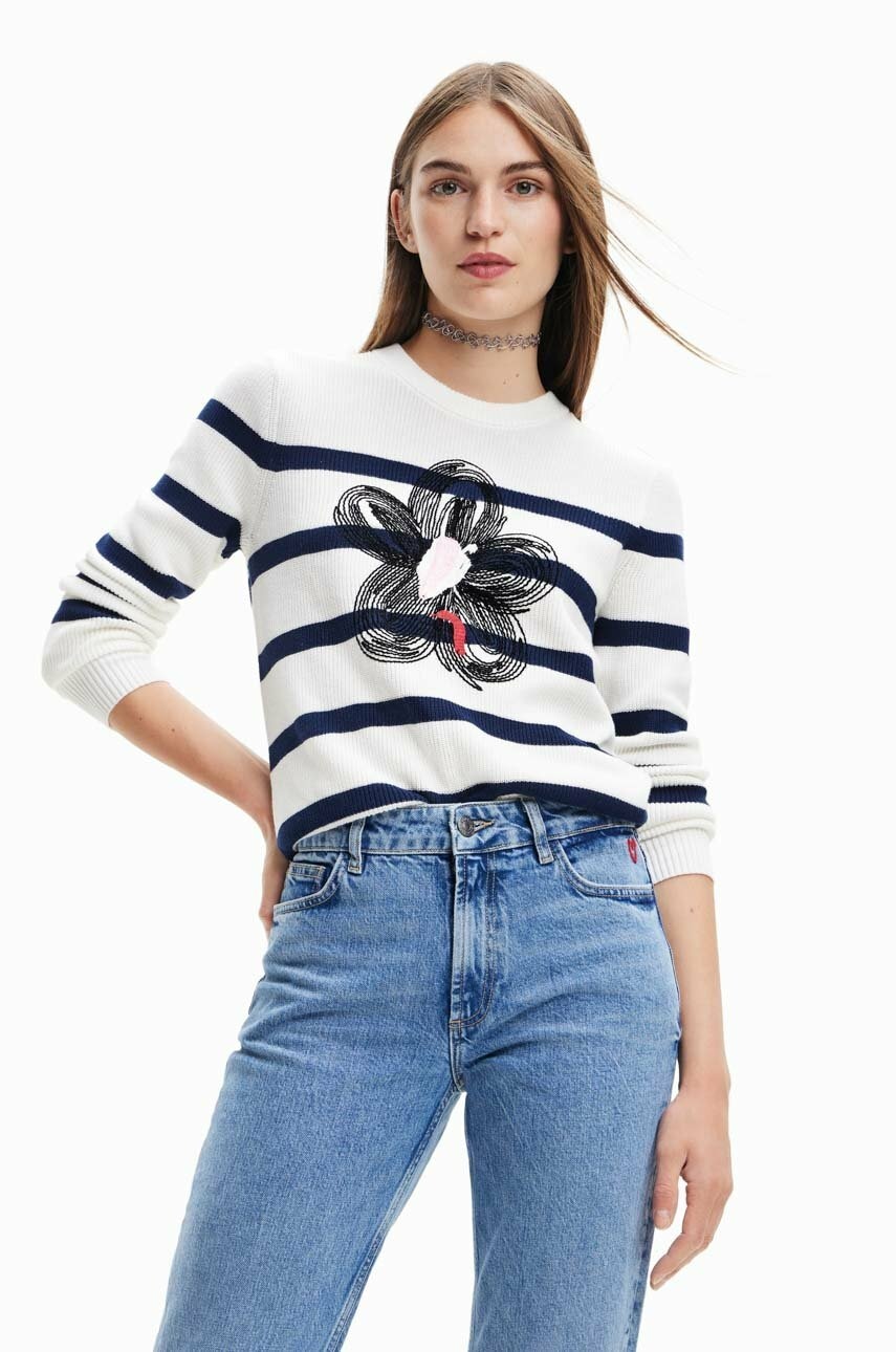 Desigual pulover de bumbac light