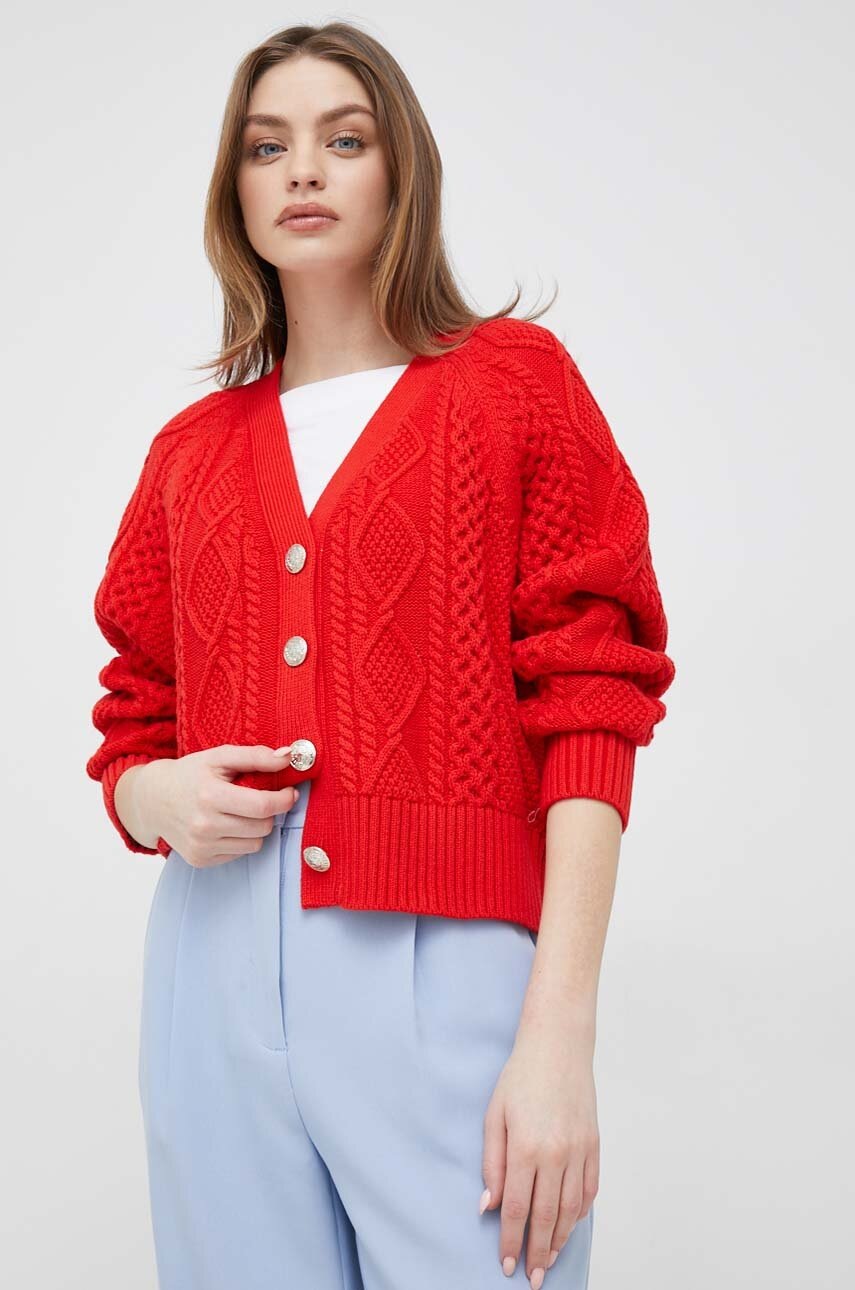 

Джемпер Tommy Hilfiger женский цвет красный тёплый