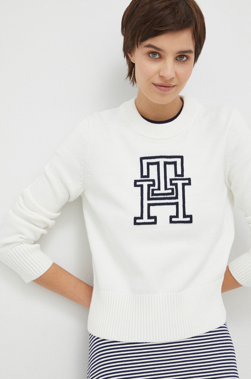 

Свитер Tommy Hilfiger женский цвет белый