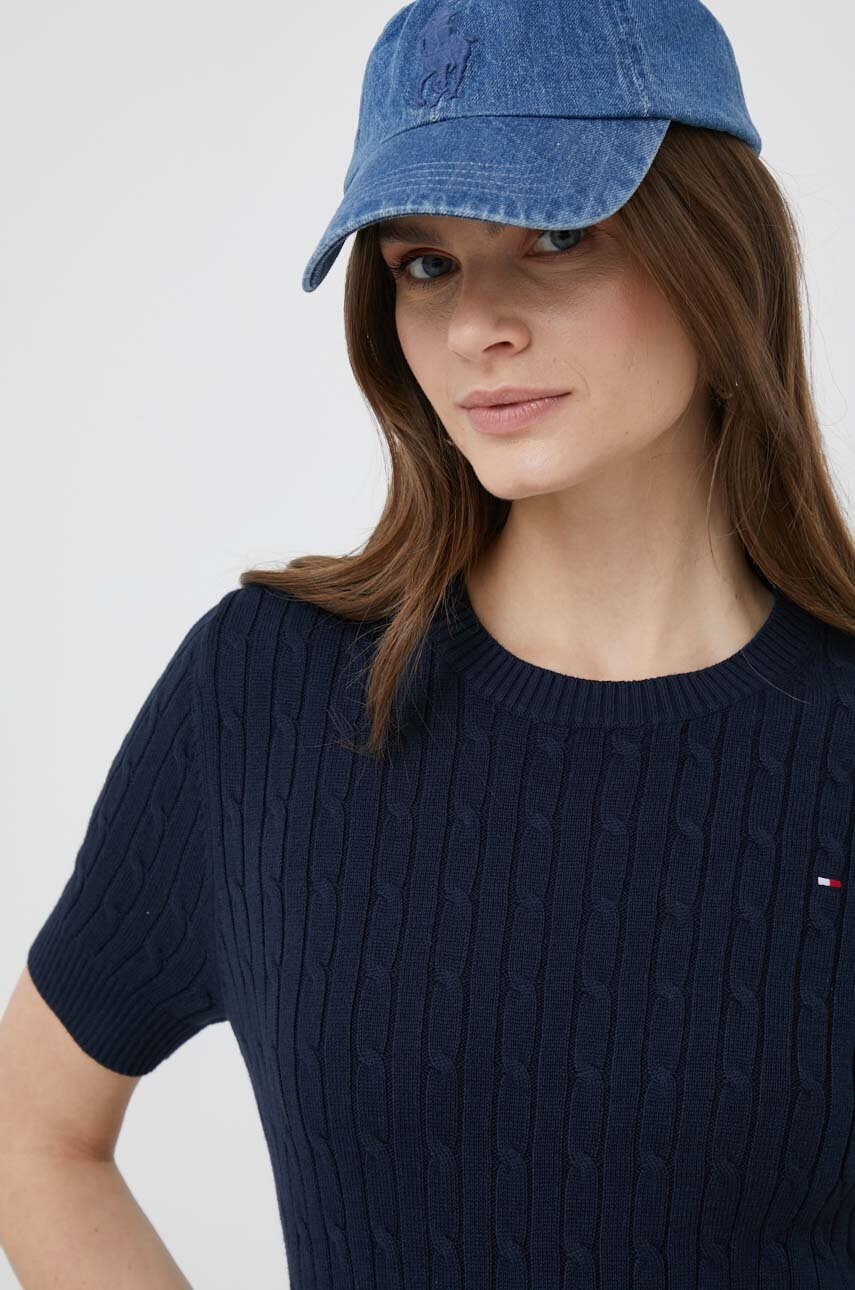 

Бавовняний светр Tommy Hilfiger колір синій легкий