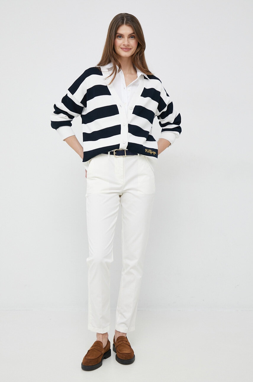 

Хлопковый свитер Tommy Hilfiger цвет белый