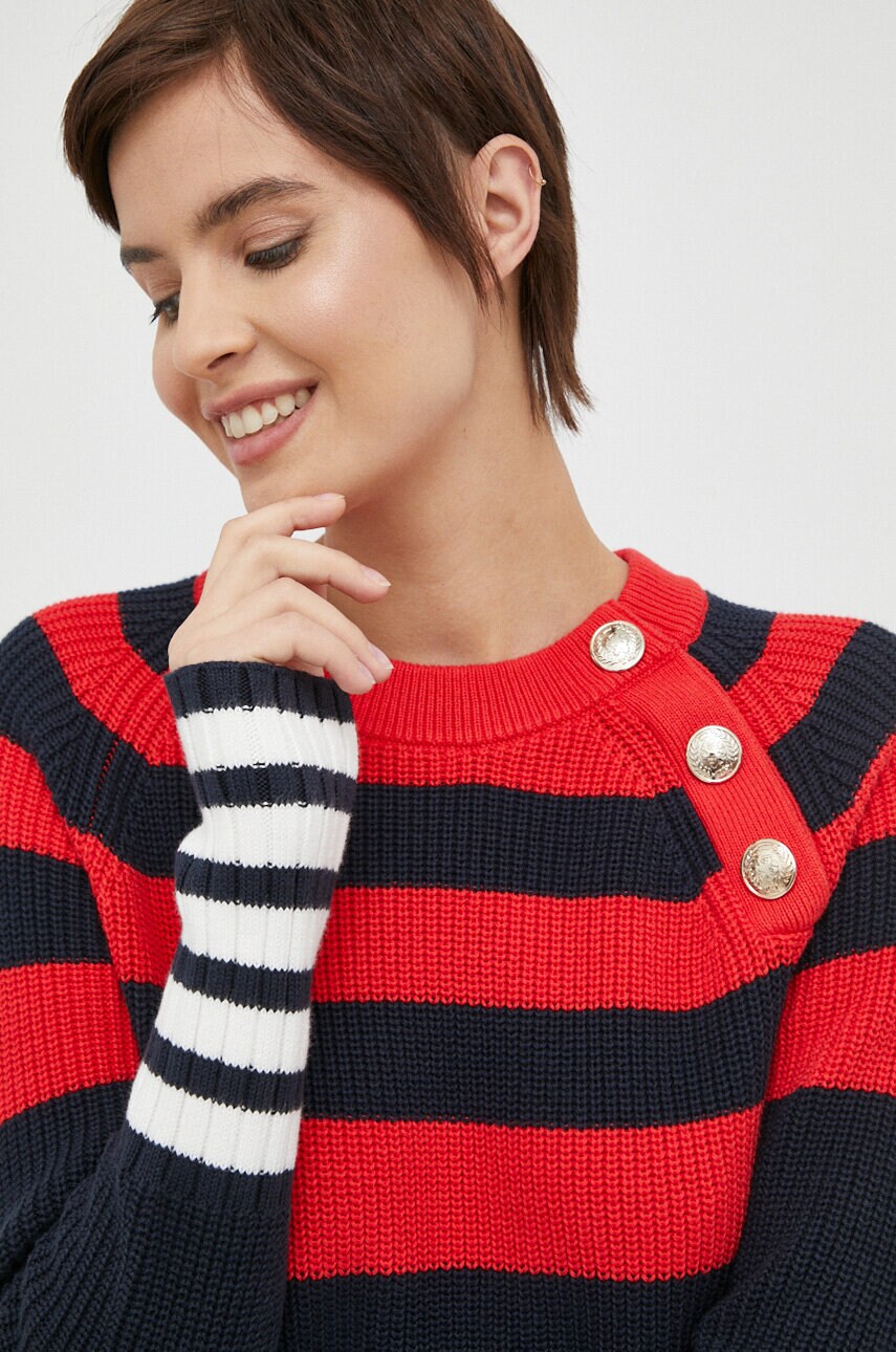 

Бавовняний светр Tommy Hilfiger колір синій