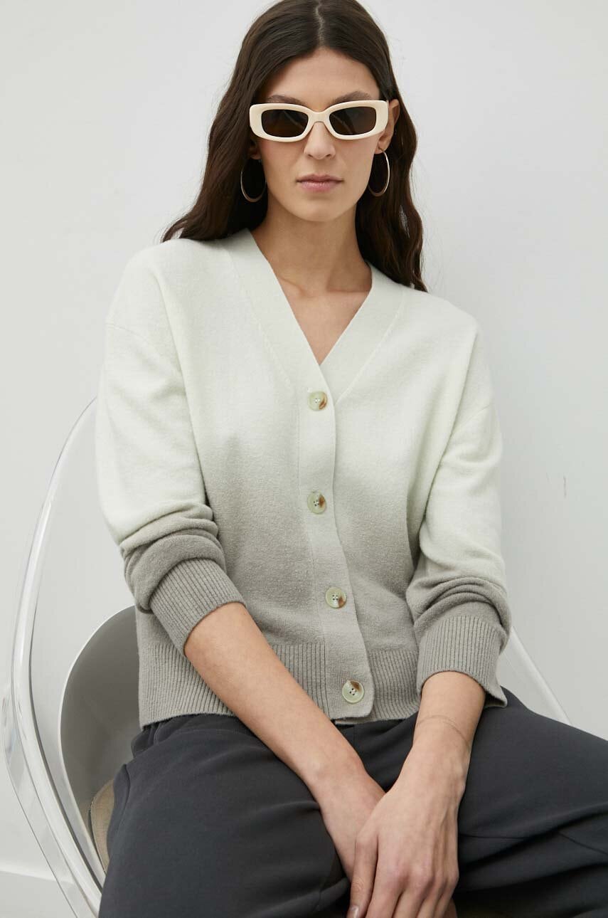 Samsoe samsoe cardigan din lana culoarea gri